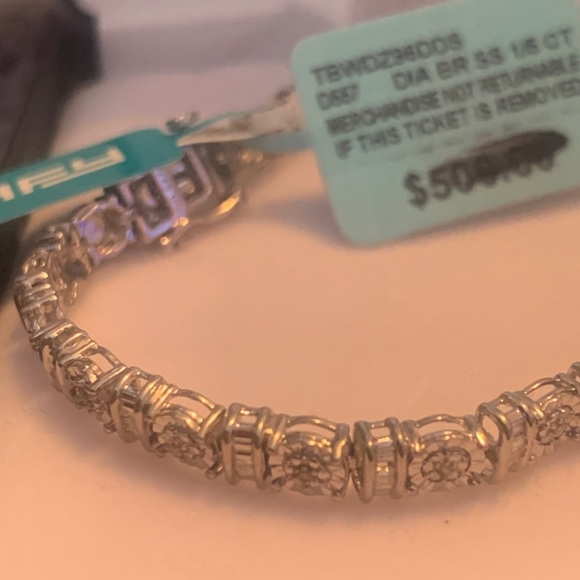 Belk Fine Jewelers Effy Reflection Sterling Silver and Diamond Bracelet - Picture 5 of 10
